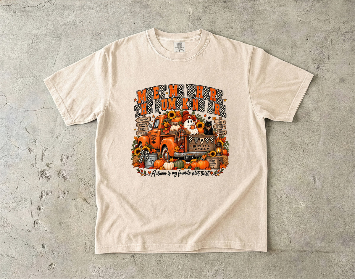 Meet Me Where the Pumpkins Are Shirt | Trendy Fall Ghost
