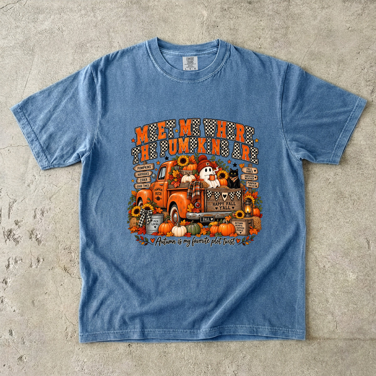 Meet Me Where the Pumpkins Are Shirt | Trendy Fall Ghost