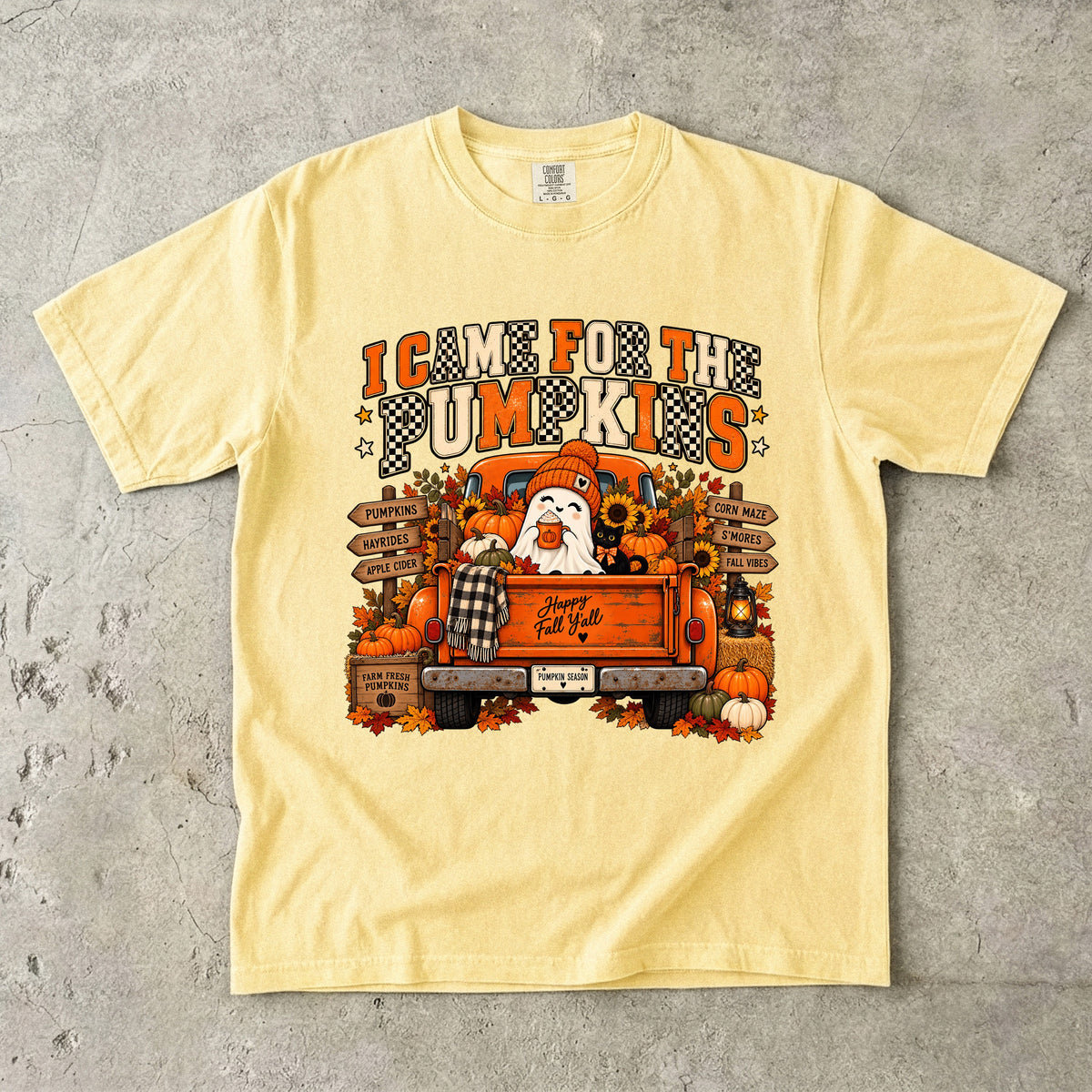 I Came for the Pumpkins Shirt | Cute Ghost Fall Graphic Tee