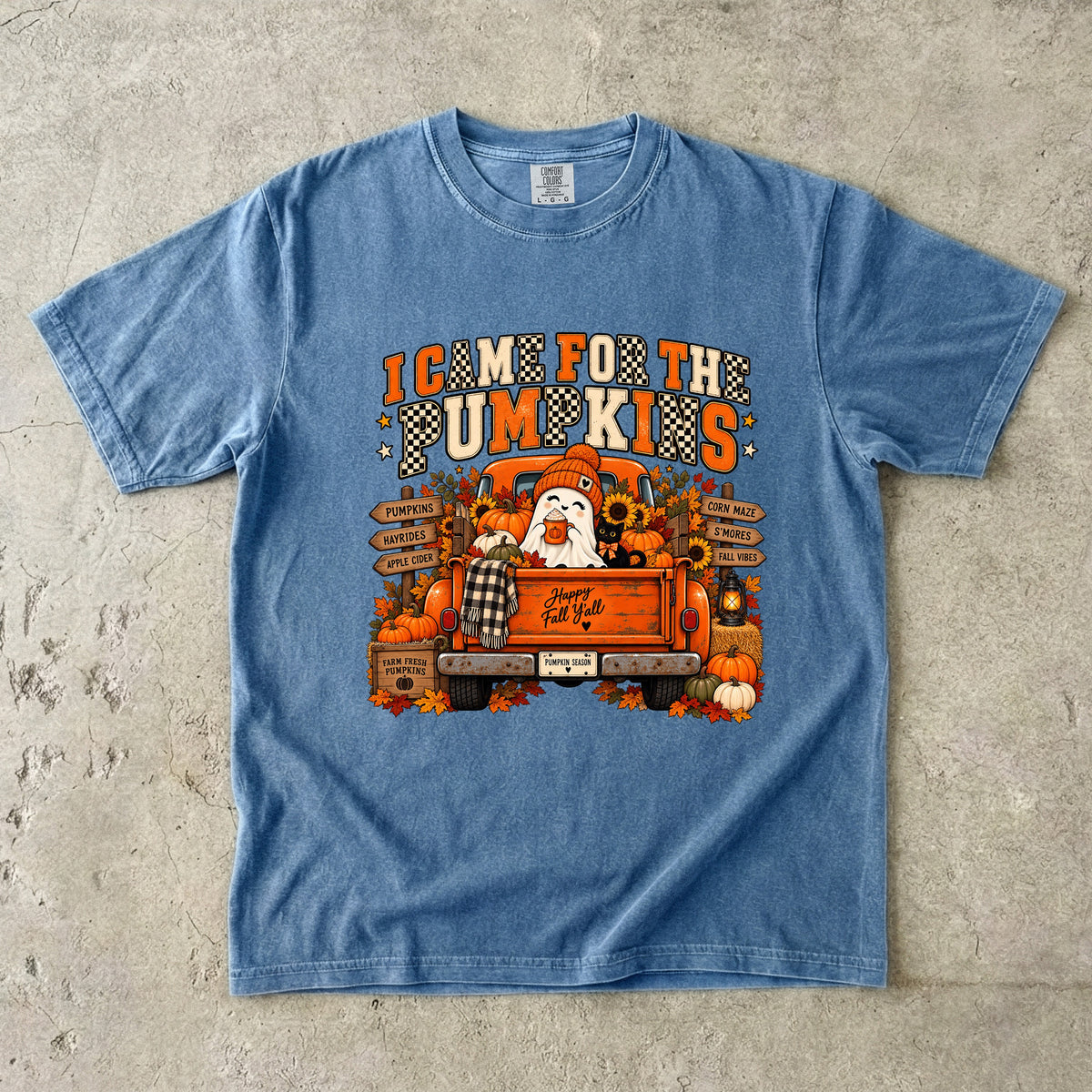 I Came for the Pumpkins Shirt | Cute Ghost Fall Graphic Tee
