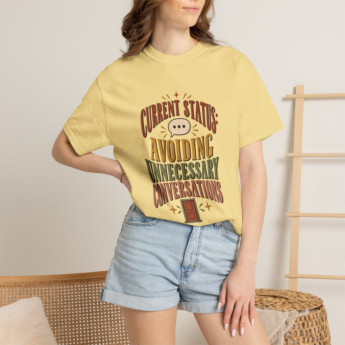 Avoiding Unnecessary Conversations Shirt | Funny Introvert Tee