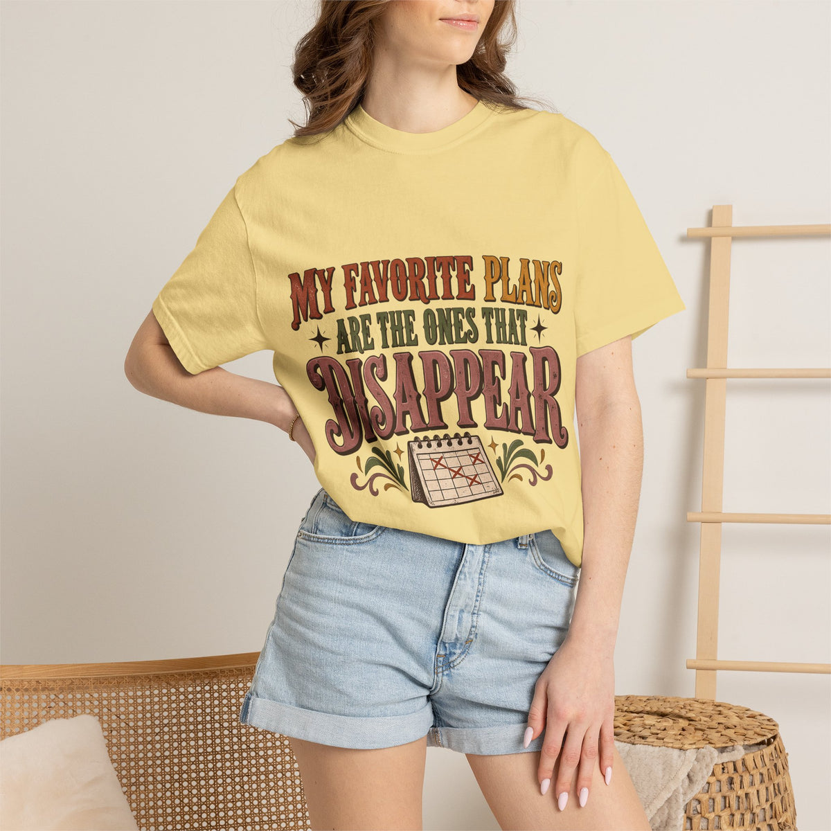 My Favorite Plans Are the Ones That Disappear Shirt | Funny Introvert Tee
